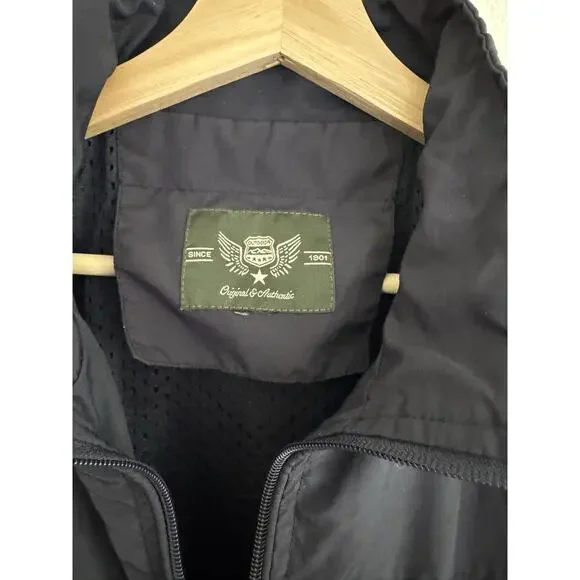 Men's Navy Blue Utility Vest Large Outdoor Travel Fishing Pockets Zip Up - Picture 4 of 9